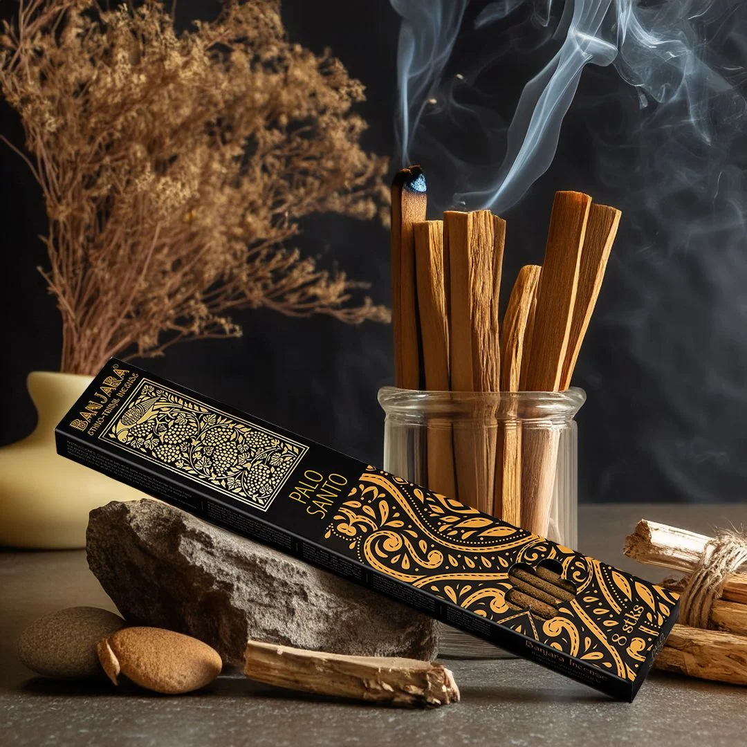 Extra long palo santo smudge stick by Banjara, natural wood stick used for cleansing and smudging rituals