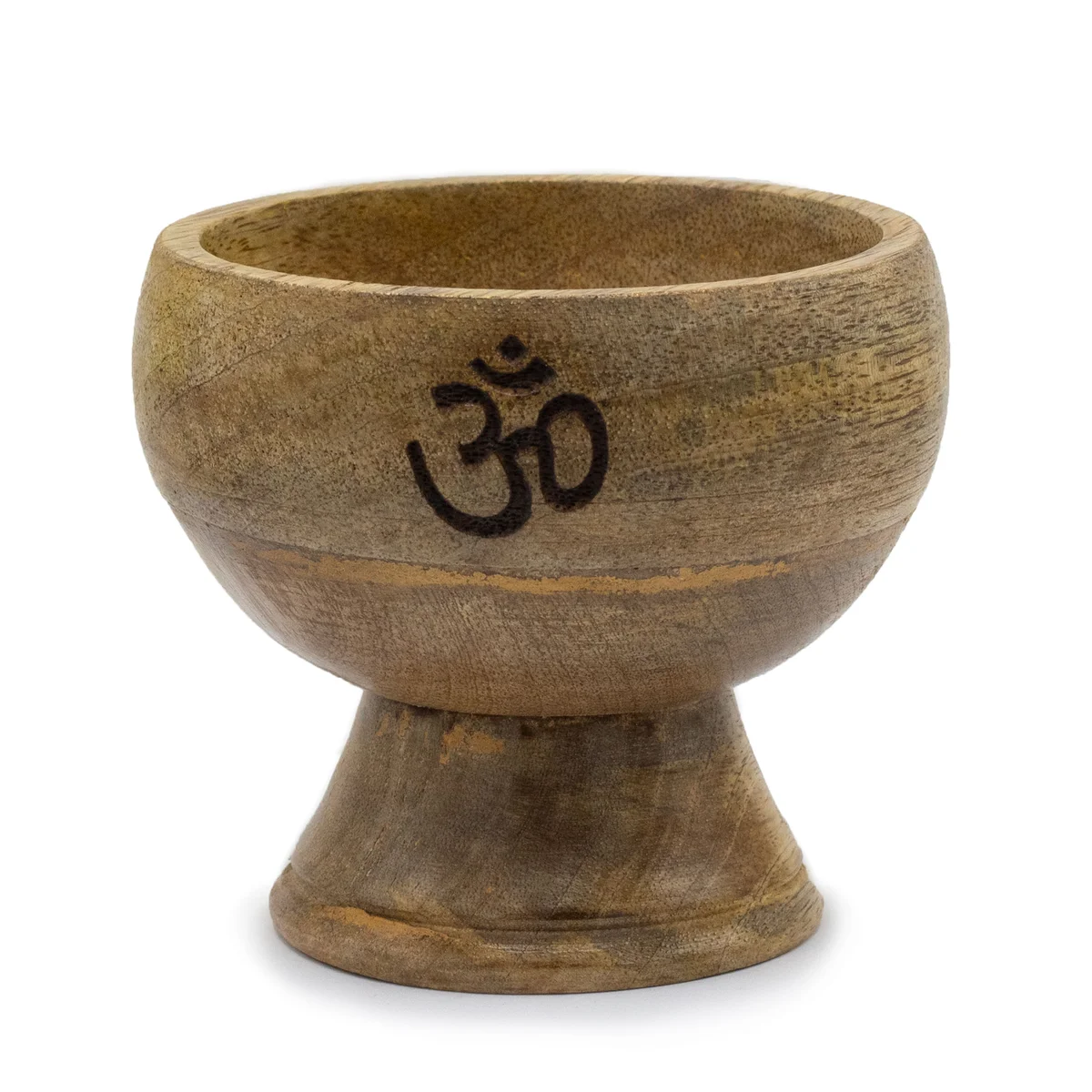 Large incense cone holder, 11x6 cm ritual bowl with Om symbol