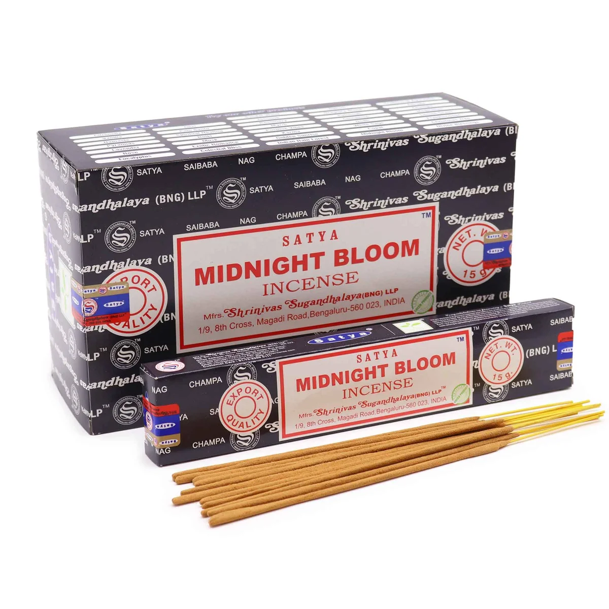 Pack of Satya Midnight Blossom incense sticks