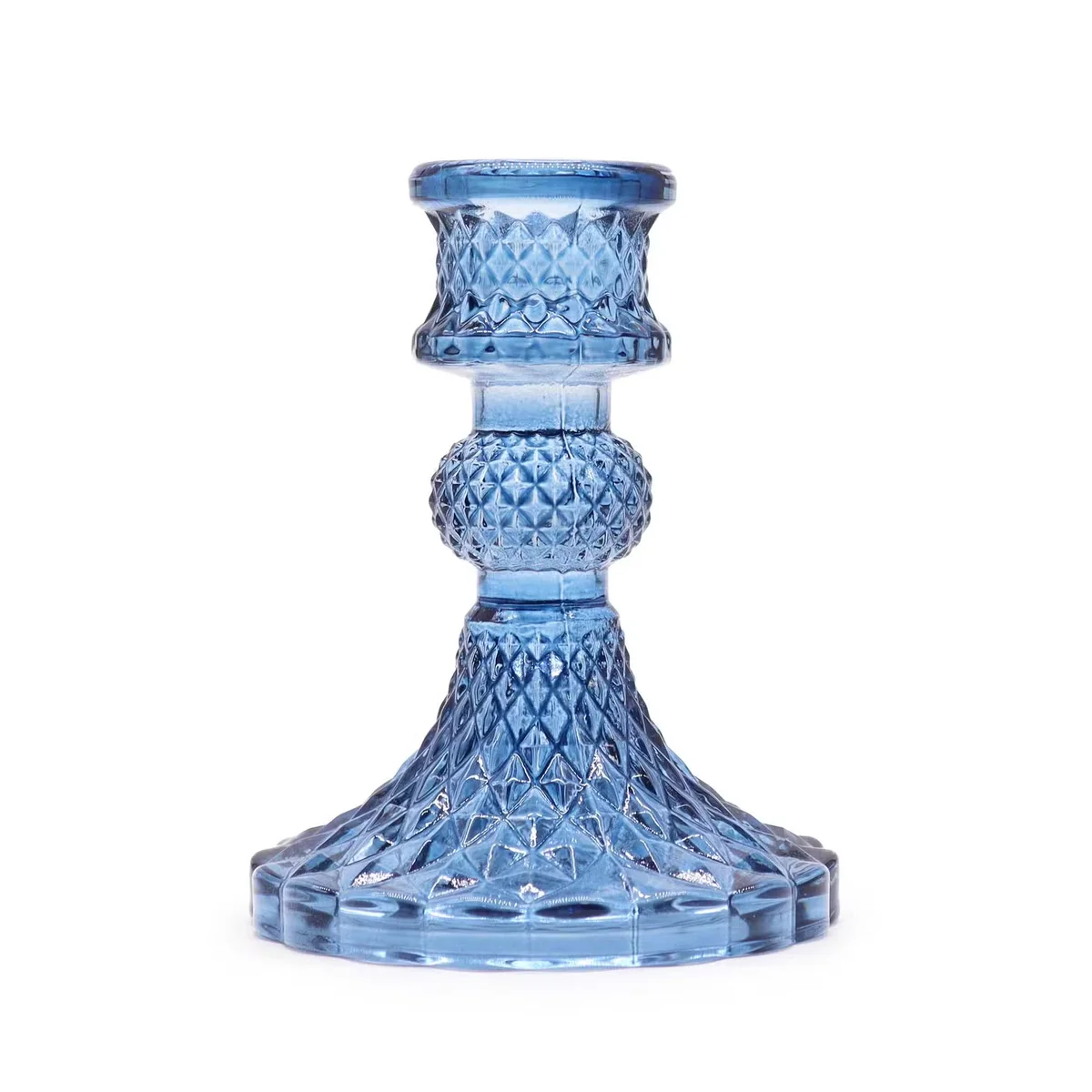 Royal blue vintage decorative candle holder for dinner tables