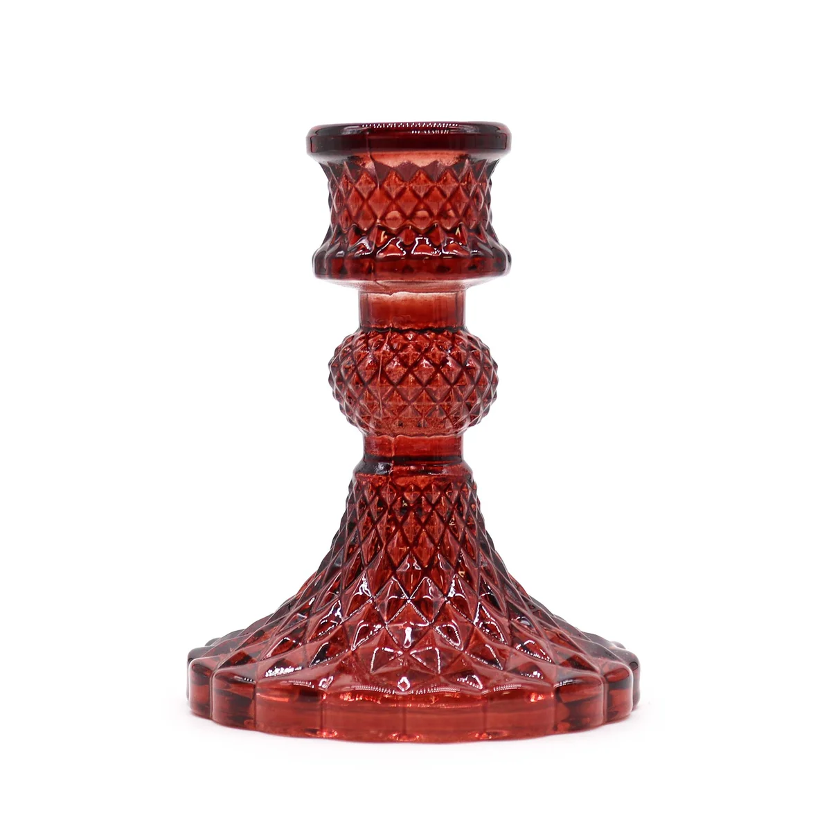 Vintage Vampire Red dinner table candle holder.