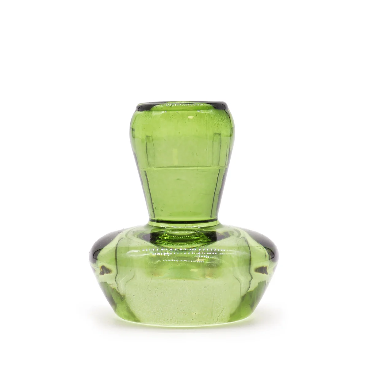 Mushroom-shaped tea light holder in garden jade – a garden jade candle holder for dinner tables.