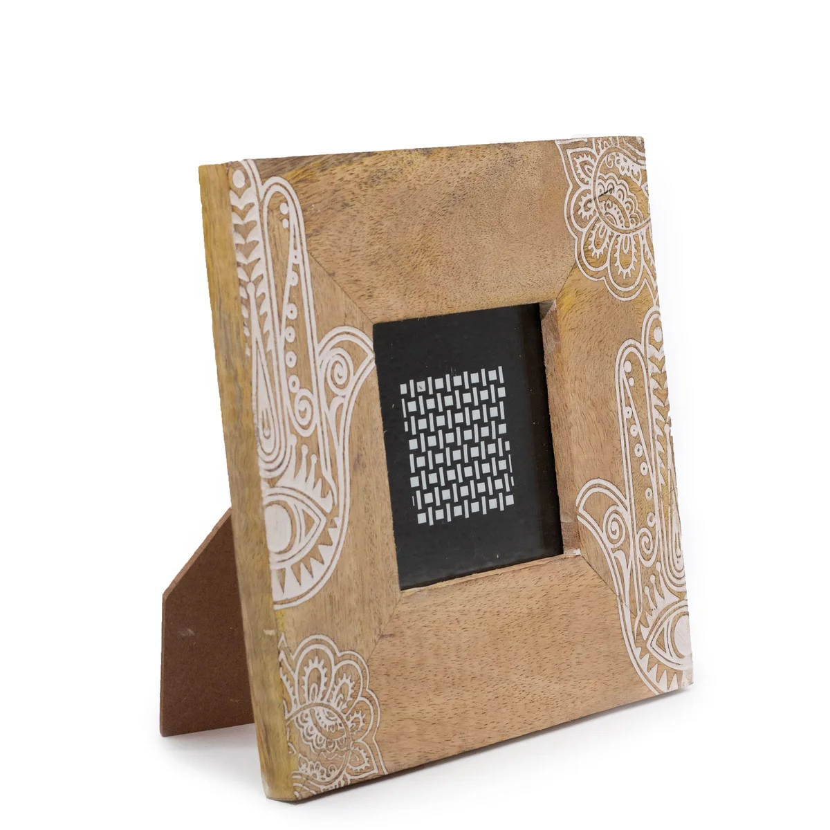White mango wood 10x10cm picture frame (20x20x2cm)