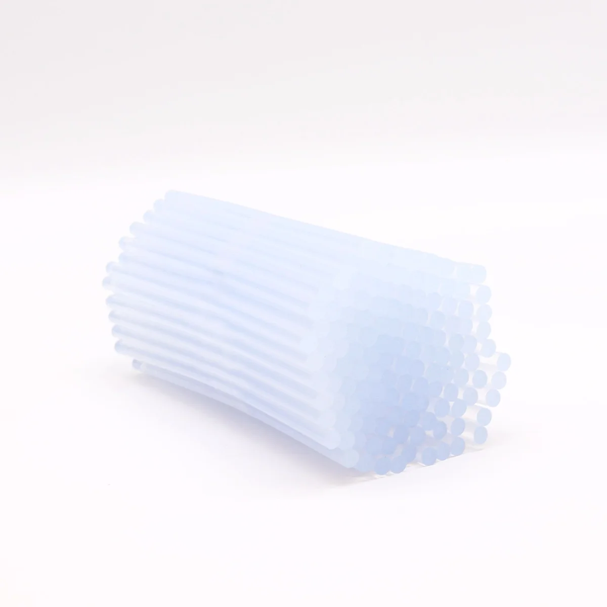 Bundle of 125 hot melt glue sticks, each 7mm wide and 20cm long, labelled TE-3