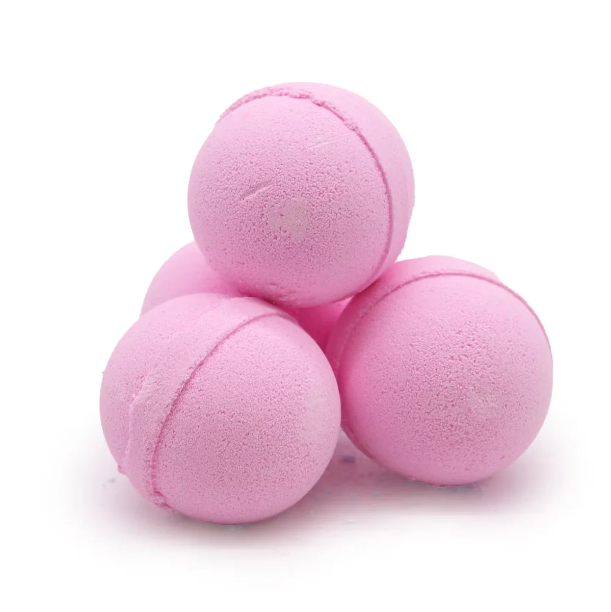 Fragrant relaxing bath bomb with rose and frankincense scent, nestled in decorative tin, ready for a soothing soak.
