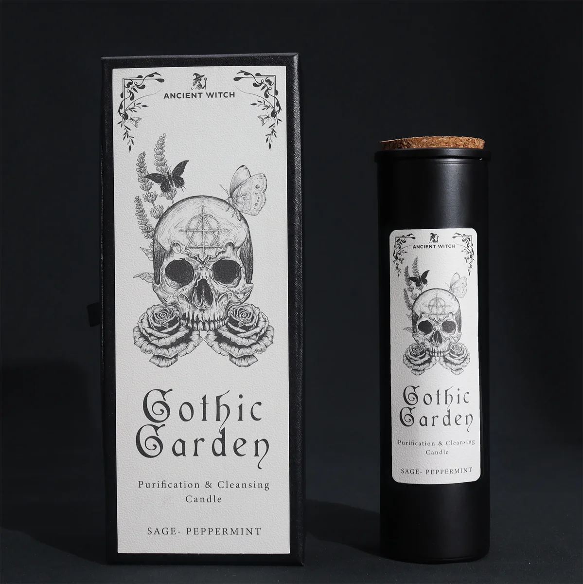 Set of Ancient Witch Ritual Candles from Gothic Garden, designed for ritual candles UK use and ceremonies