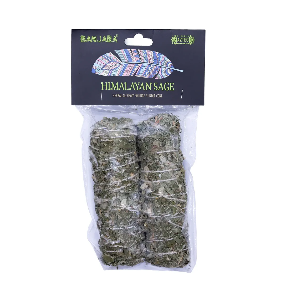 Banjara smudge sticks made from Indian sage, bundled and tied with natural string for cleansing rituals