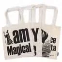 Iconic basic 4oz tote bag in natural colour, part of a mix of ten different designs in a carton.