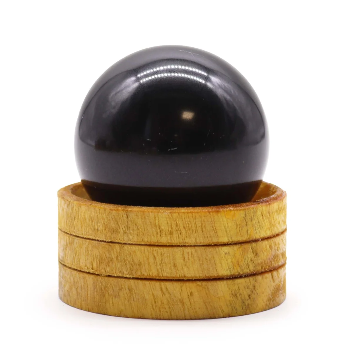 50mm tourmaline gemstone sphere on stand