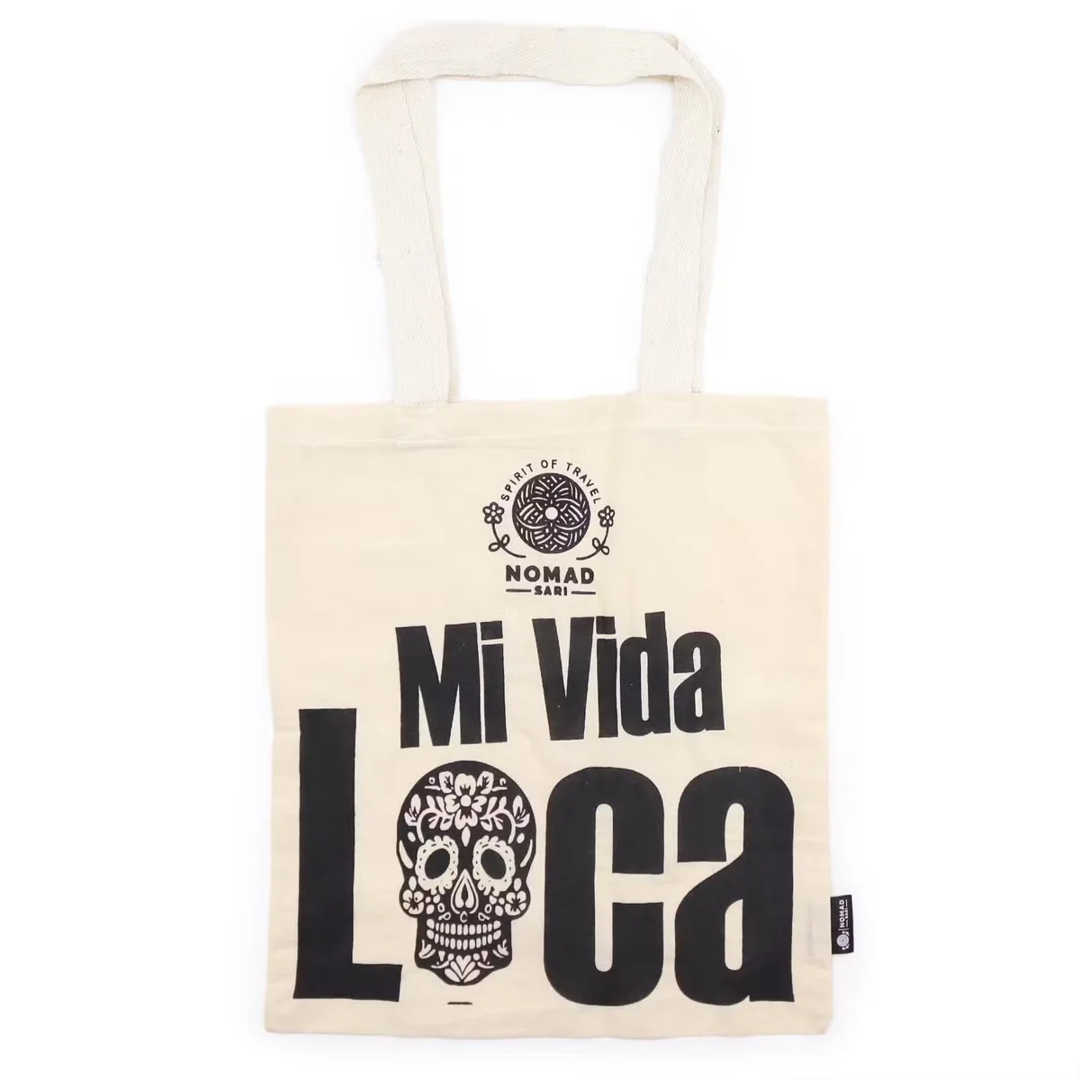 Iconic tote bag in natural hue, featuring a simple design and sturdy look.