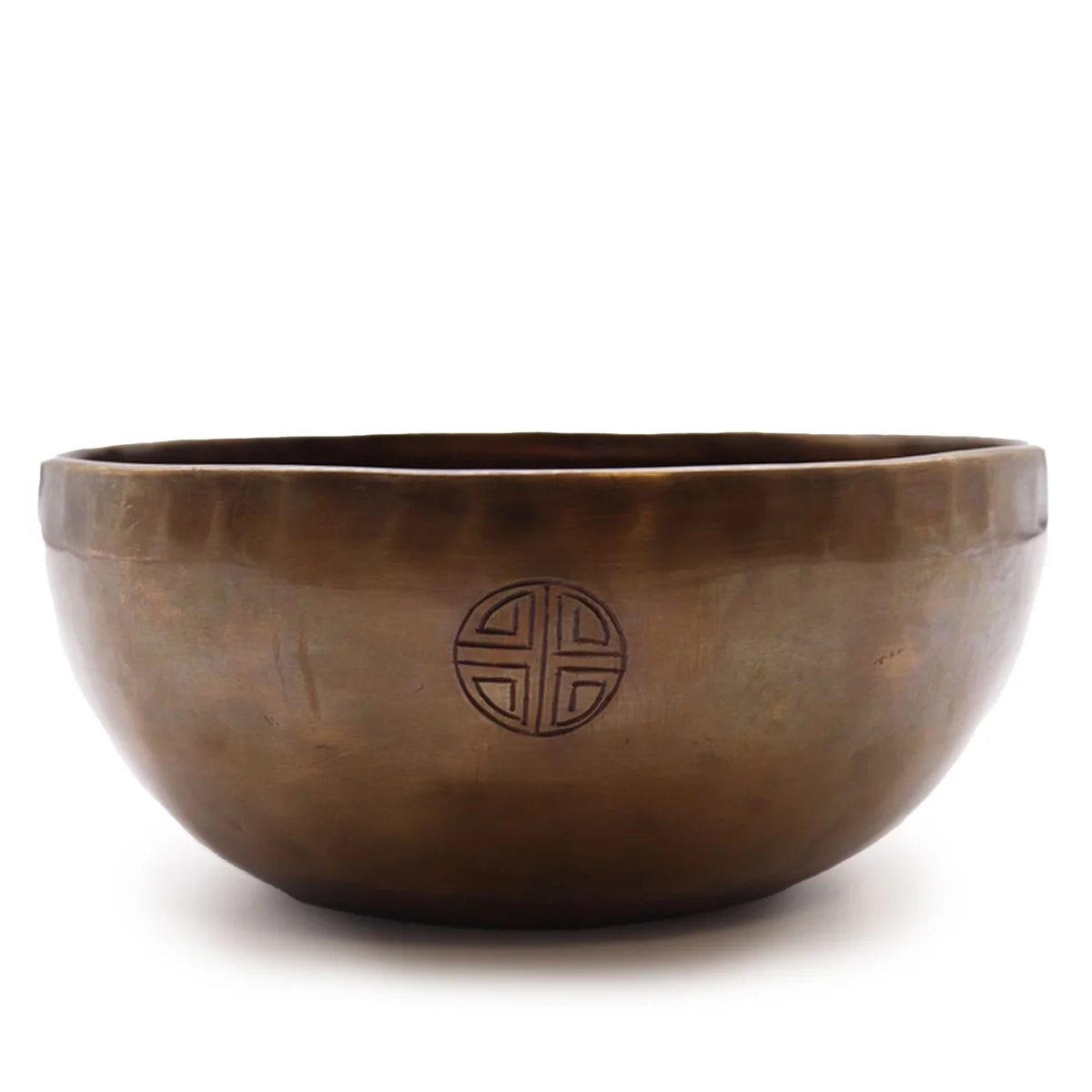 Extra large singing bowl with moon phase design, approximately 22cm wide and weighing around 1500g