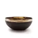 Large Chaken handmade meditation singing bowl, 17cm diameter, weighing approximately 800g, bronze finish