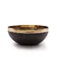 Large handmade Chaken singing bowl, 17cm diameter, weighing approximately 800g on a plain background