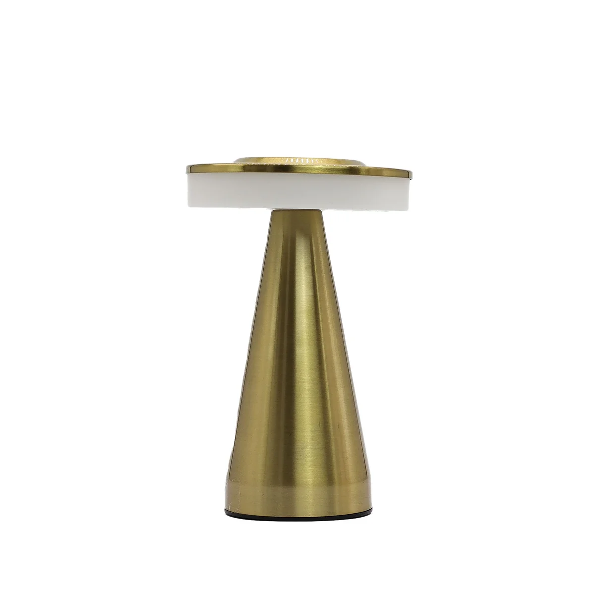 Tall stem copper touch lamp rechargeable with USB-C port, emitting soft light, modern design, 400 watt power
