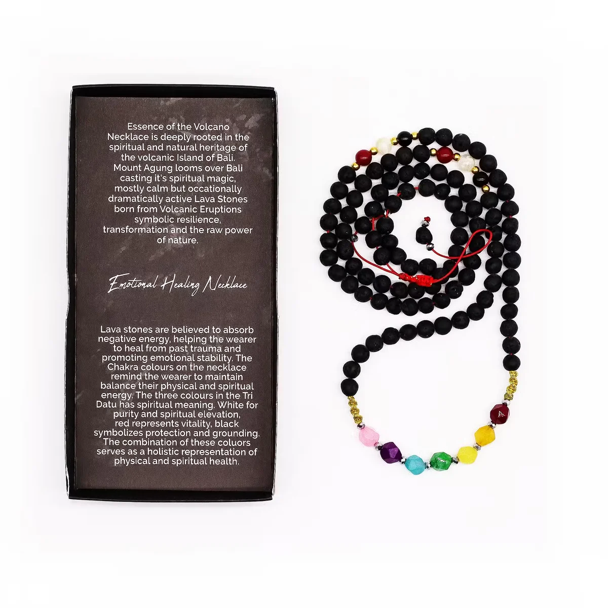 Essence of the Volcano stylish necklace gift with volcanic-inspired pendant for emotional healing on a silver chain