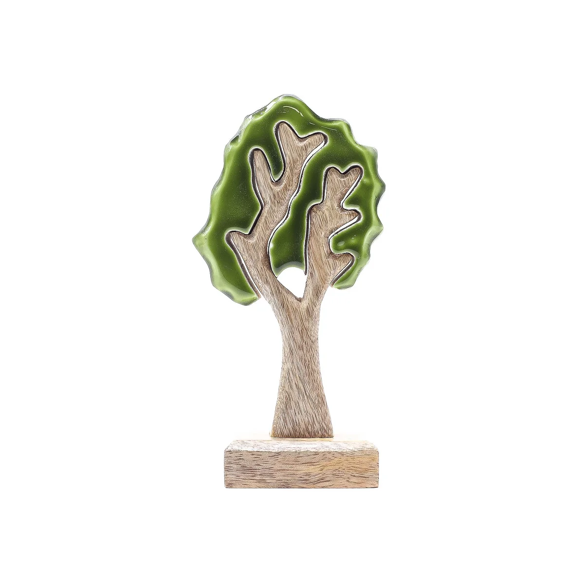 3D wooden tree decoration featuring a single tree design, measuring 20x10cm, Lost in the Forrest style