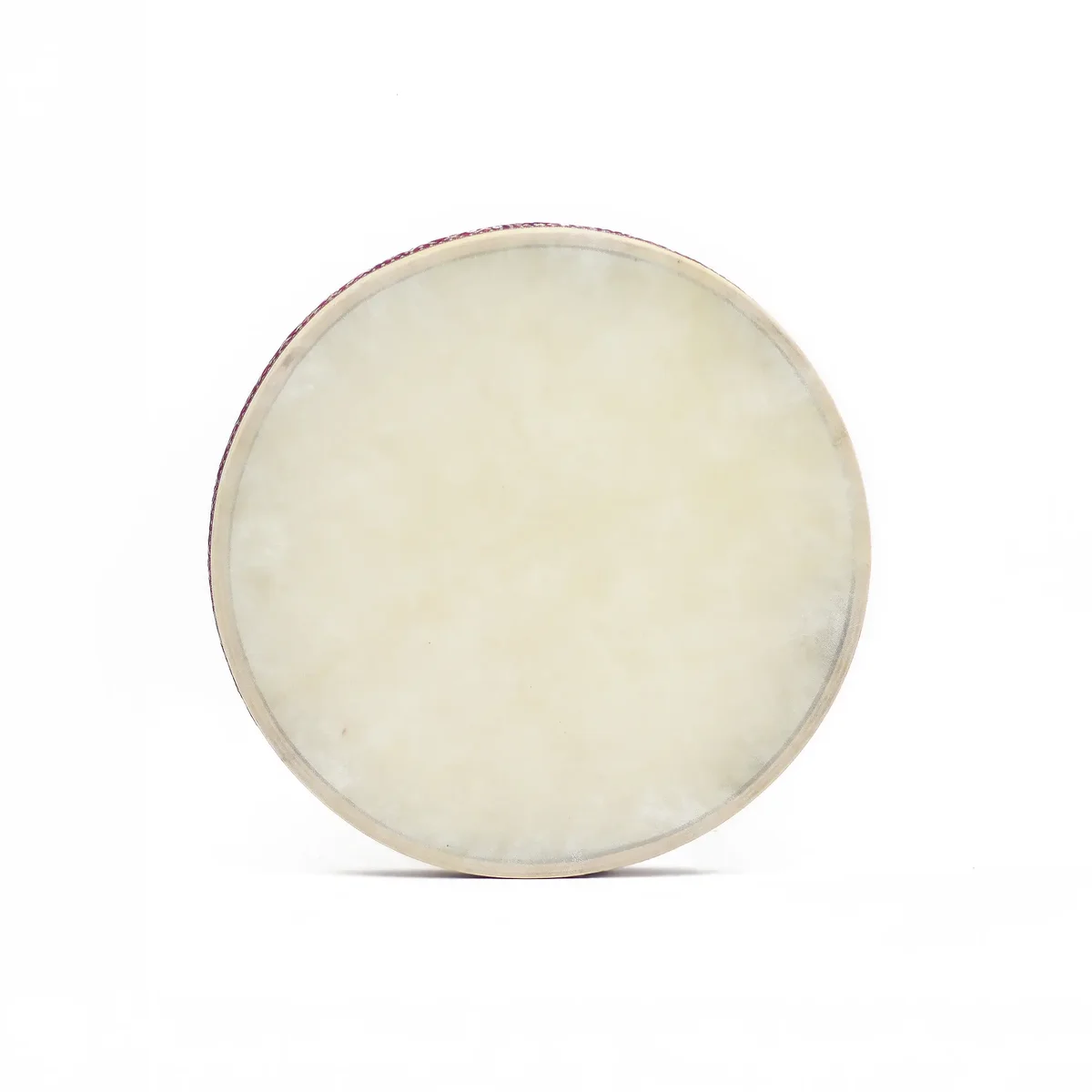 Shaman sound healing drum ocean drum with wooden frame and 35cm diameter on white background