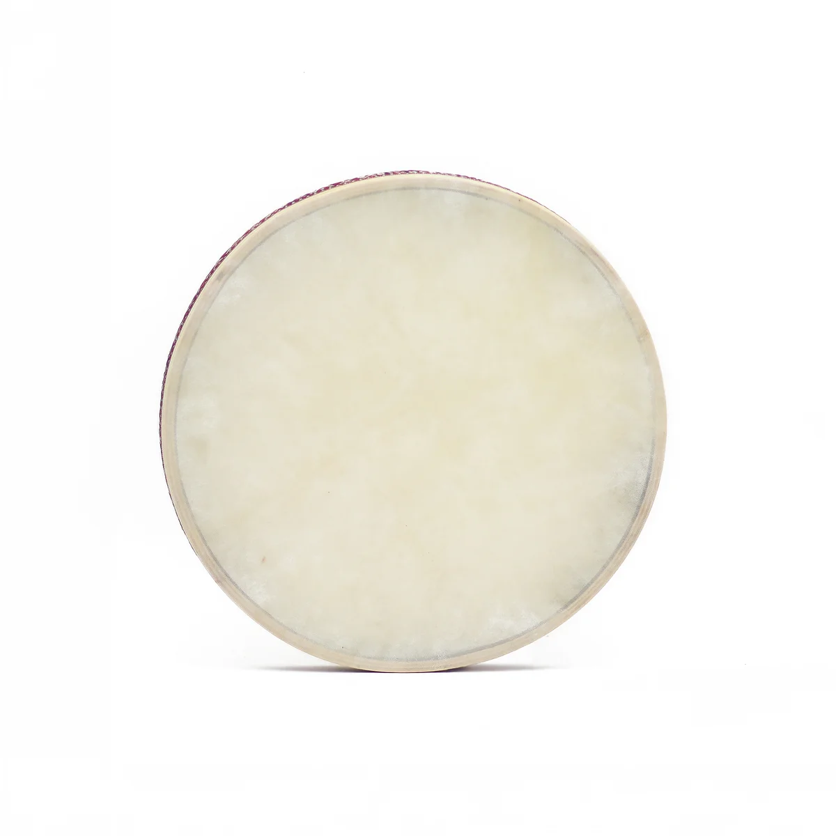 Shaman Sound Healing 35cm ocean drum with wooden frame and shimmering drumhead on white background