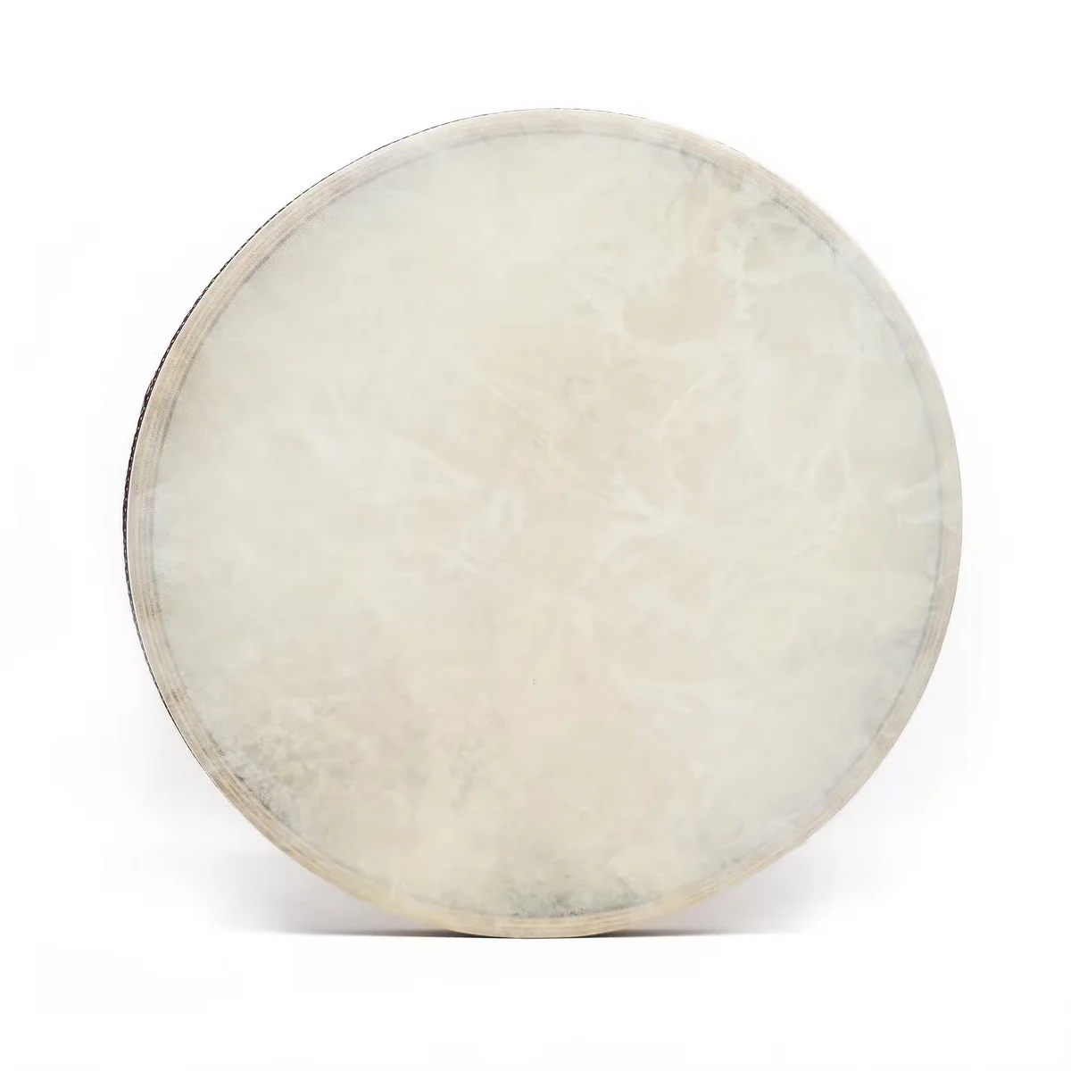 45cm ocean drum with wooden frame and blue ocean wave design on drumhead for shaman sound healing sessions