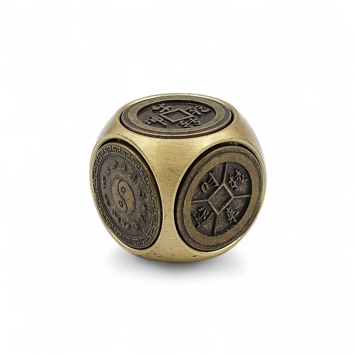 Set of Feng Shui Fortune zodiac symbol dice featuring traditional Chinese zodiac icons on each face
