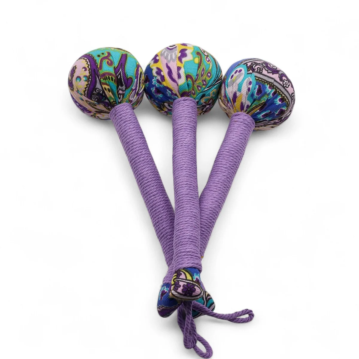 Wormwood massage hammer with lavender-scented handle displayed against white background