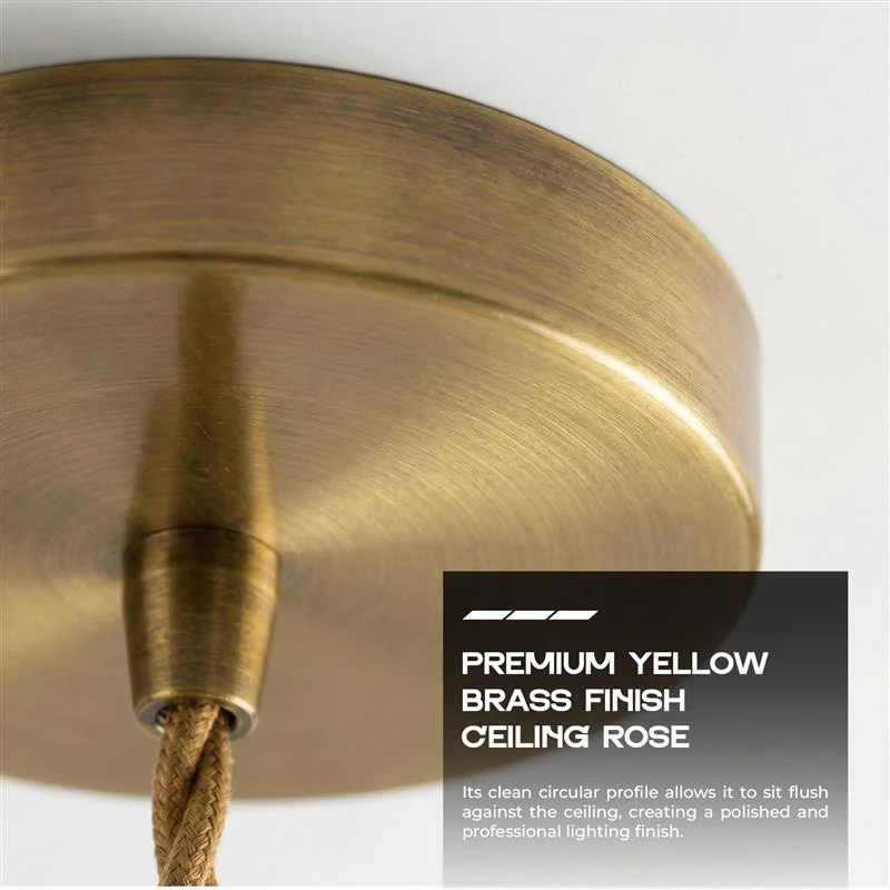 White crackle glass scalloped pendant light with brass hardware and fabric cord, farmhouse pendant lighting for kitchens