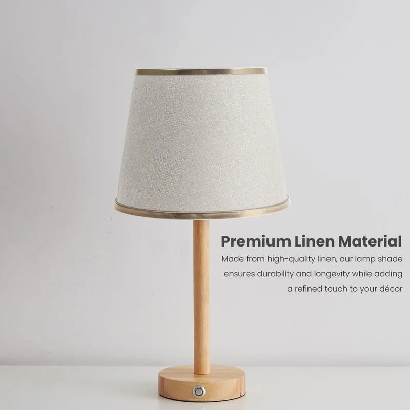 Burgundy fabric lampshade 30cm with tapered drum shape and included LED bulb on a white background