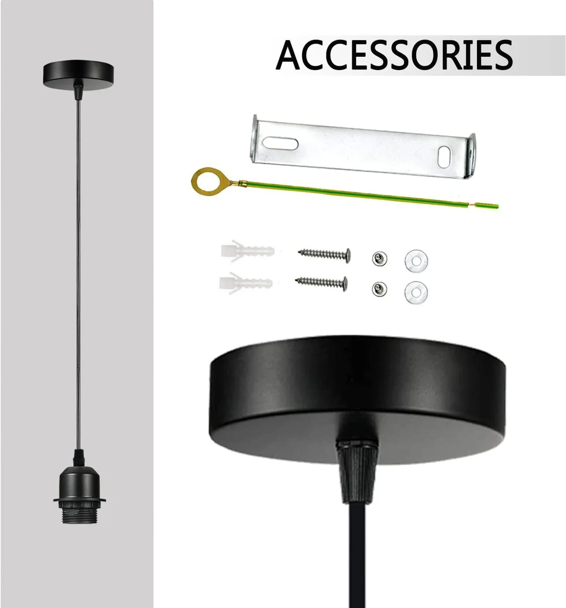 Six black industrial pendant lights with braided flex cable light and adjustable ceiling fittings in modern style