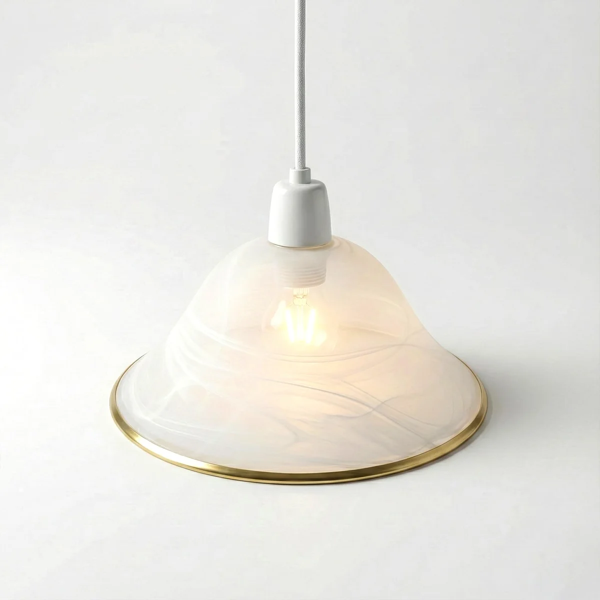 Amber bead mosaic glass lamp shade with black lattice design, frosted glass, 30cm diameter, easy fit for E27 bulbs