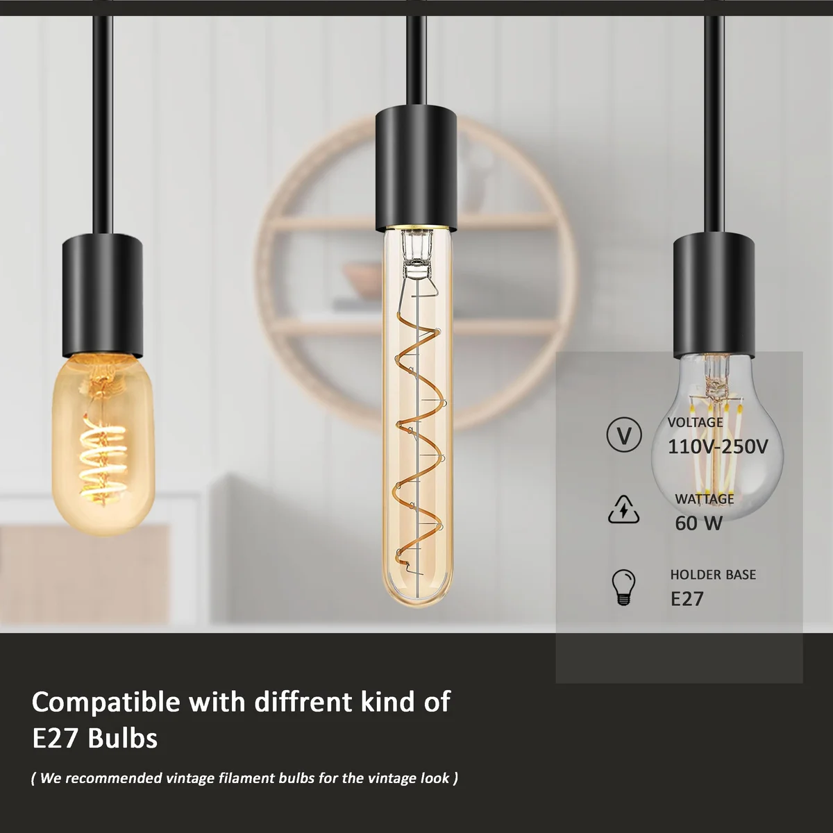 Modern industrial 3-light ceiling pendant with sleek droplet design and sturdy metal base ceiling light in matte finish