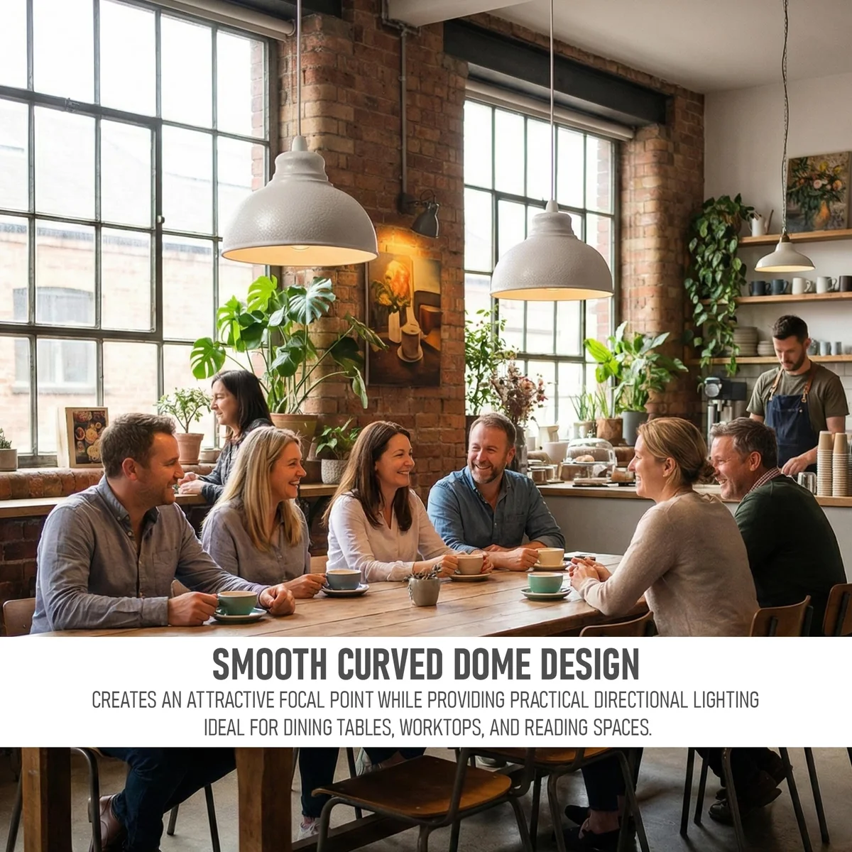 Black textured metal industrial ceiling light shade with curvy design and 29 cm diameter for pendant or ceiling mount