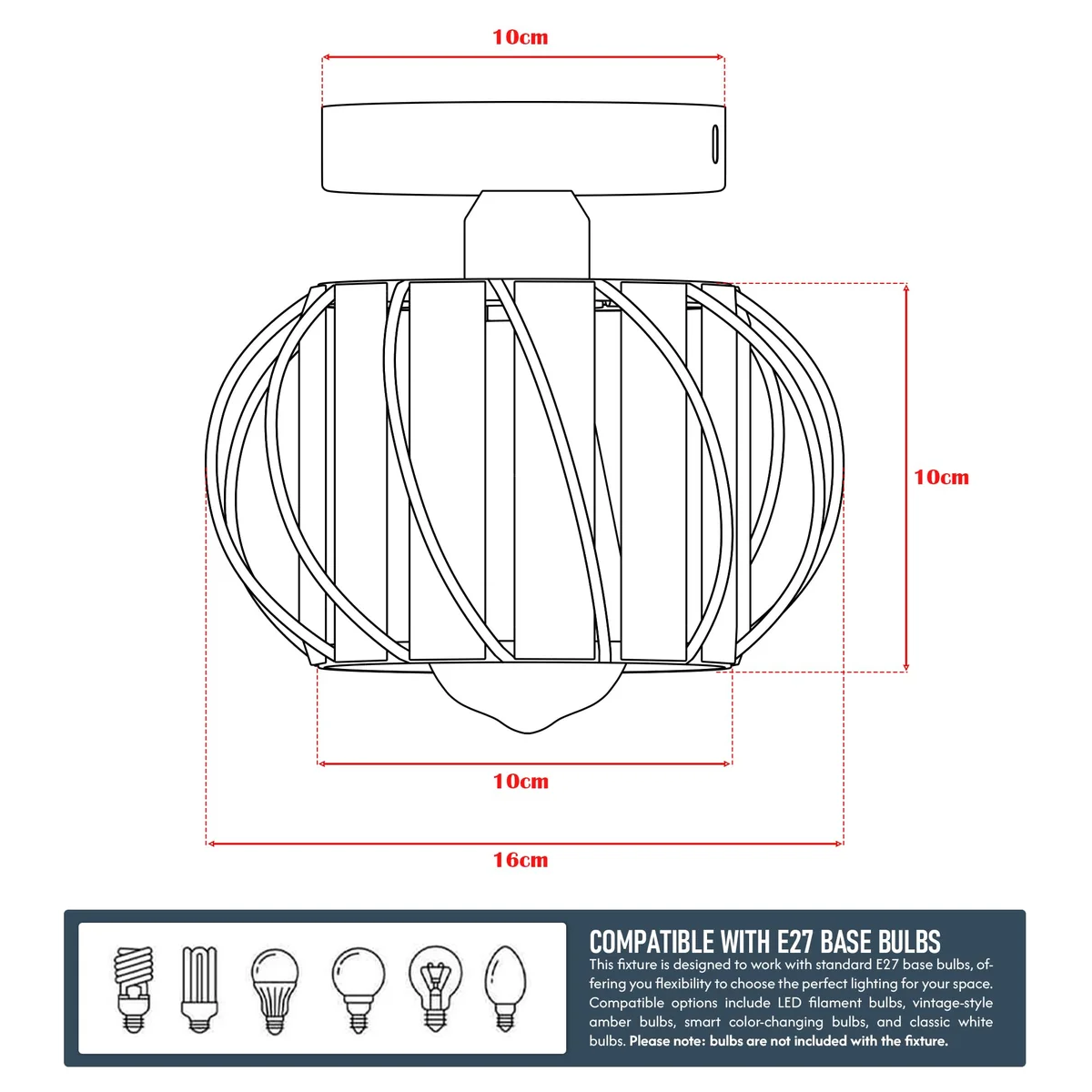Black mini crystal chandelier with drum-shaped cut glass shade and white metal base, 16cm diameter ceiling light fixture