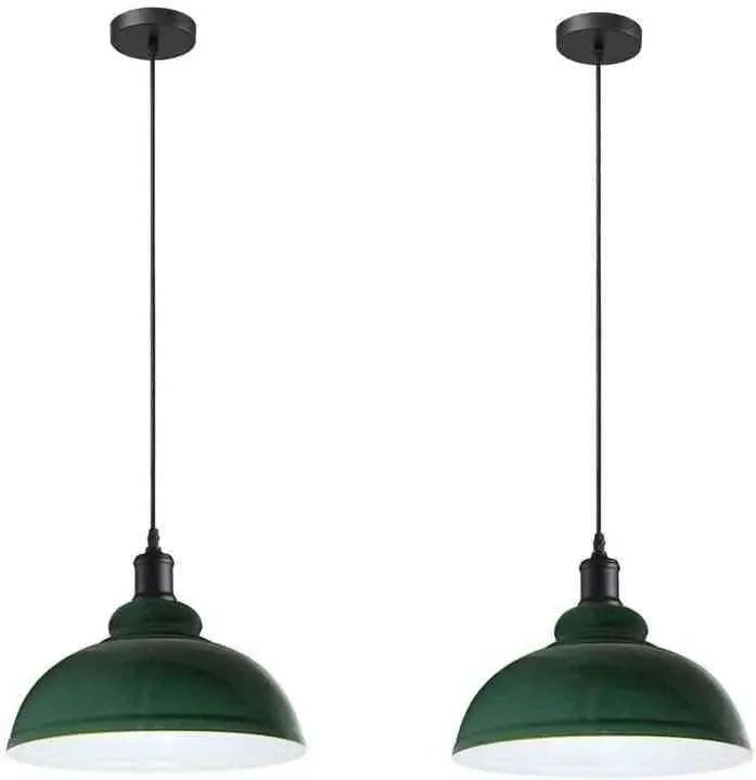 Two modern metal pendant lights hanging side by side with adjustable cables, part of a modern pendant light set