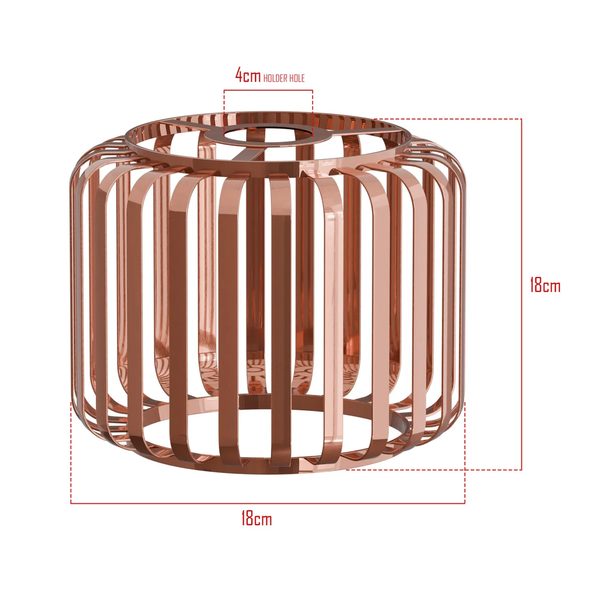 Pendant lampshade set: three modern metal shades in black and rose gold, each with E27 socket and free reducer.