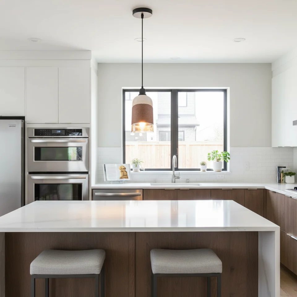 Retro industrial ceiling light with flower glass shade light and E27 bulb, hanging from metal fitting and PVC cable