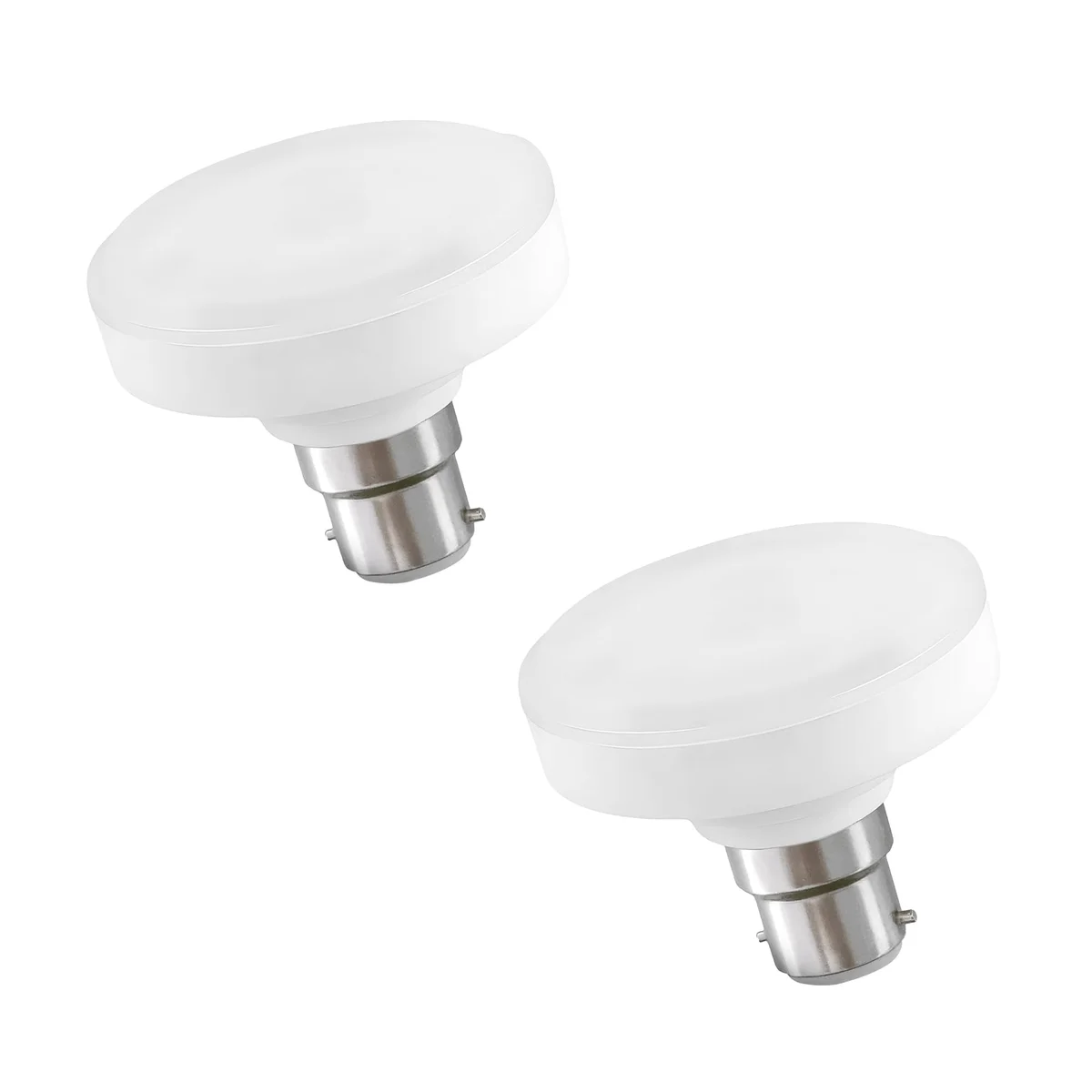 Single 12W B22 LED bulb emitting cool white 6400K light with plastic and metal body, suitable for home spotlight use