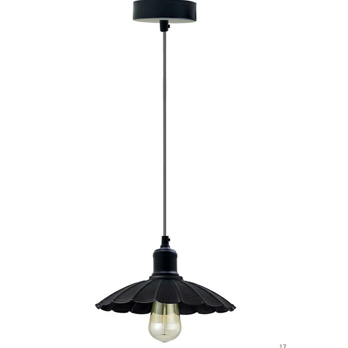 Brushed copper ceiling light pendant with retro industrial design and matte finish, suitable for home or office lighting