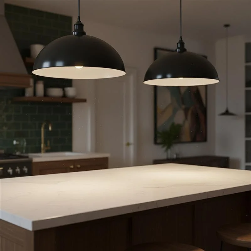 Modern adjustable hanging ceiling light with metal lampshade, single pendant, suitable for indoor use, E27 bulb compatible