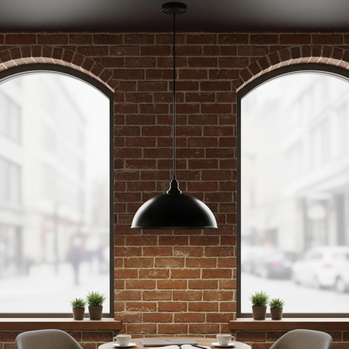 Modern adjustable hanging ceiling light with metal lampshade, single pendant, suitable for indoor use, E27 bulb compatible
