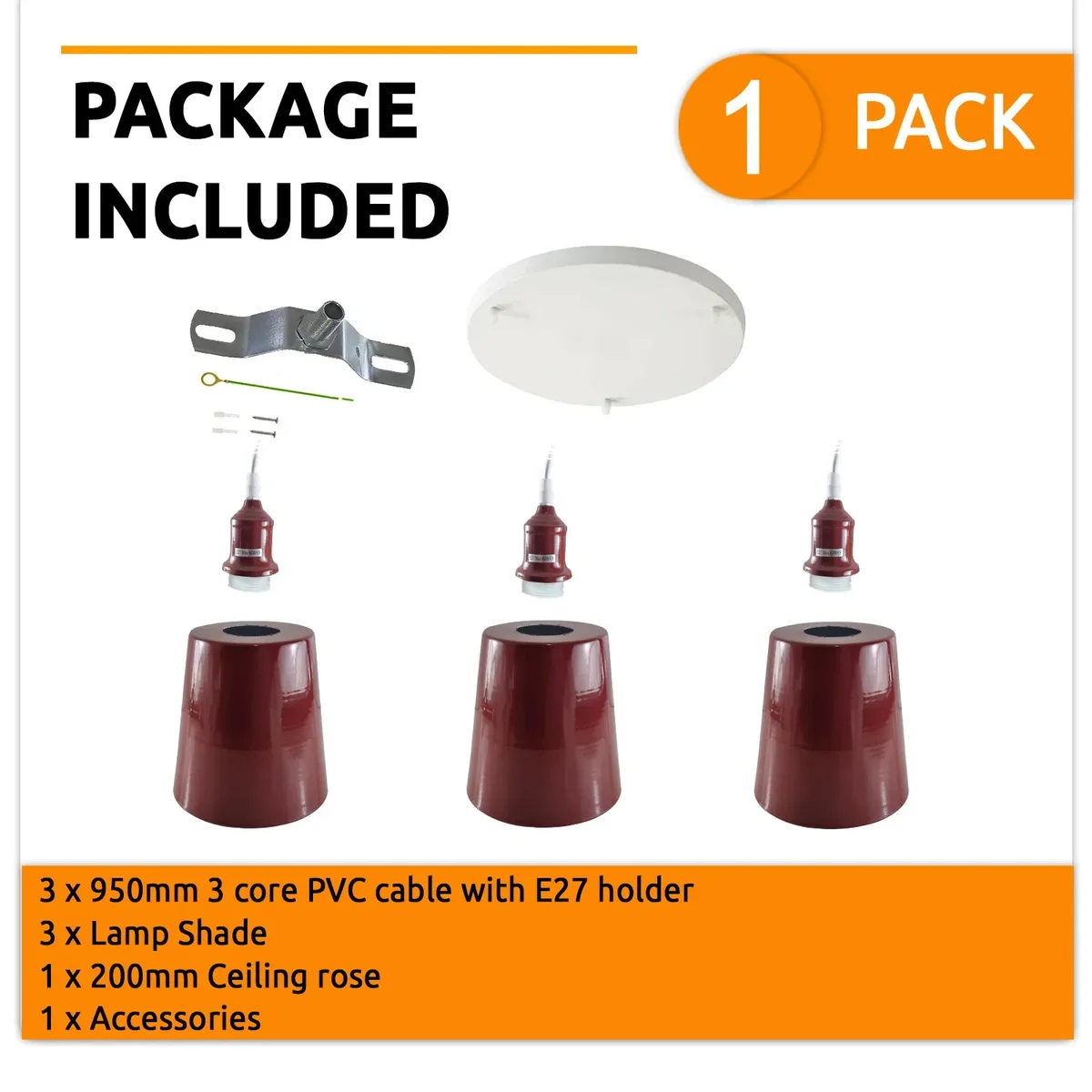 Industrial vintage adjustable ceiling light with three metal lamp holders and black cords hanging from a round ceiling base