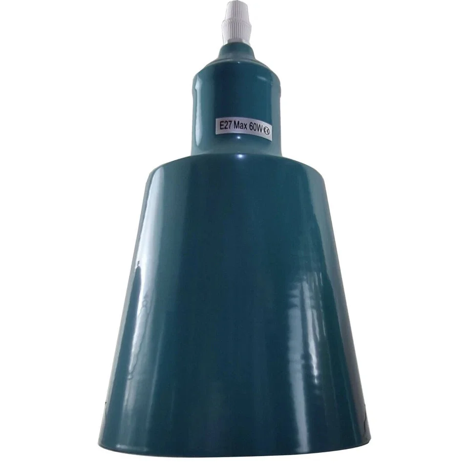 Industrial vintage ceiling pendant light with three adjustable E27 lamp holders and metal shades hanging from ceiling base