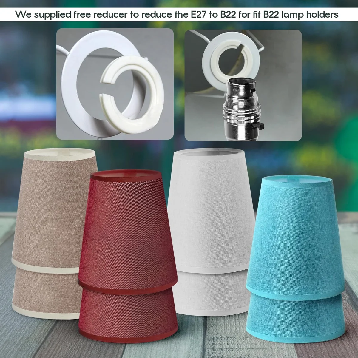 Modern fabric lampshade in 16x17cm barrel shape with cloth texture and plastic lining for indoor table lamp use