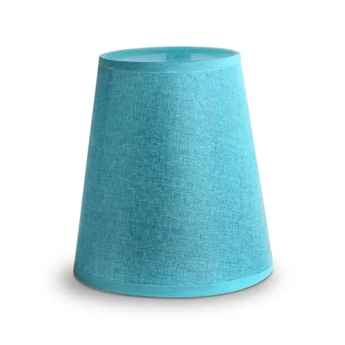 Modern indoor fabric lampshade in barrel shape with cloth texture and reducer ring for easy fitting on table lamps