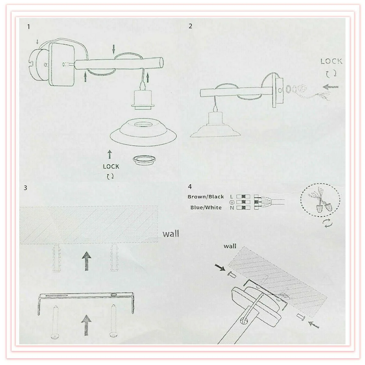 Yellow wall sconce with industrial metal design, wall-mounted, casting downward light, suitable for indoor use