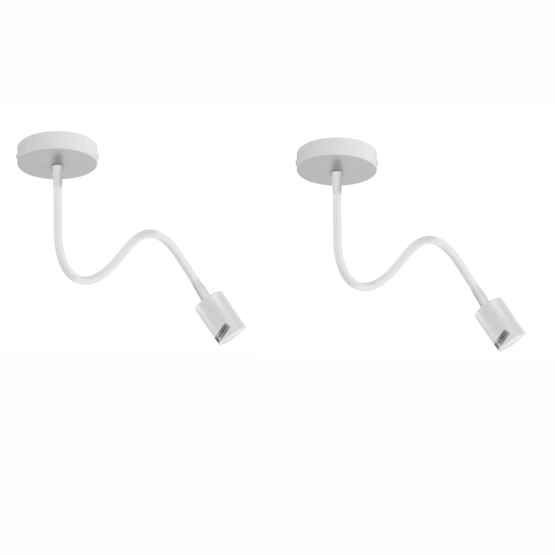 Two vintage ceiling light socket holders in black and white metal with E27 Edison screw base, shown side by side