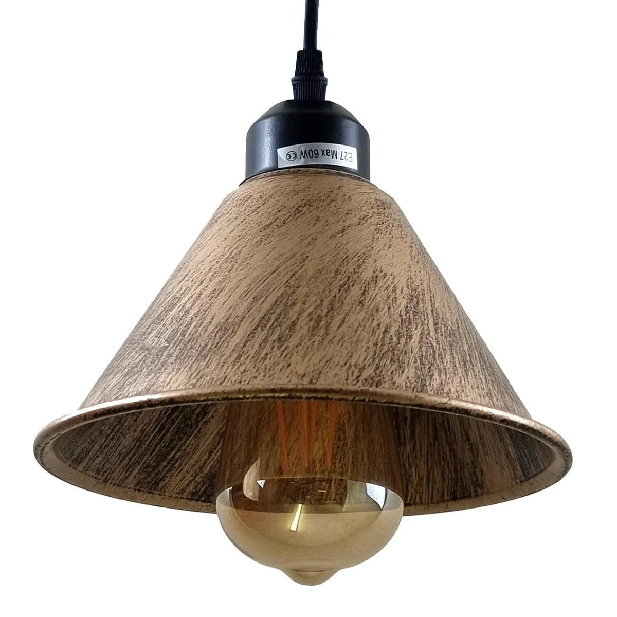 8 head chandelier with metal spider design, adjustable cables, and varied wire cage lampshades hanging from ceiling rose