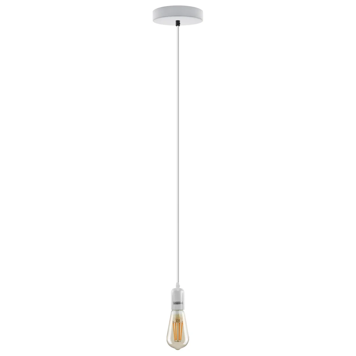White metal cluster pendant lighting with multiple E27 fittings hanging from a single ceiling plate, modern design.