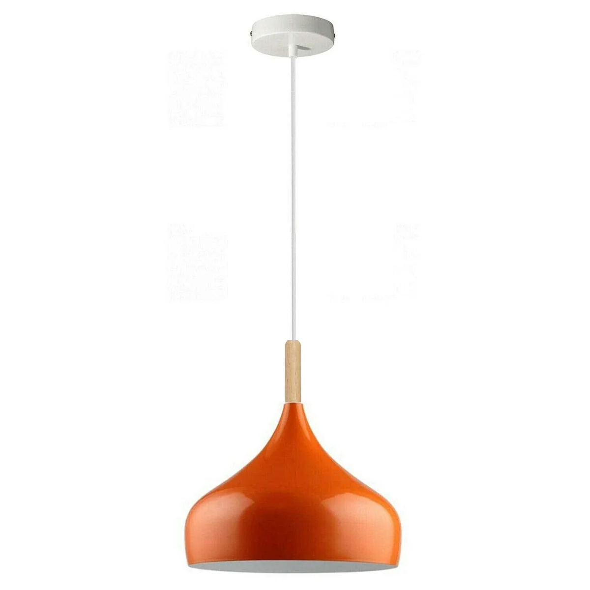 Red adjustable pendant light with dome shade, angled base, and 95cm cable for flexible ceiling installation