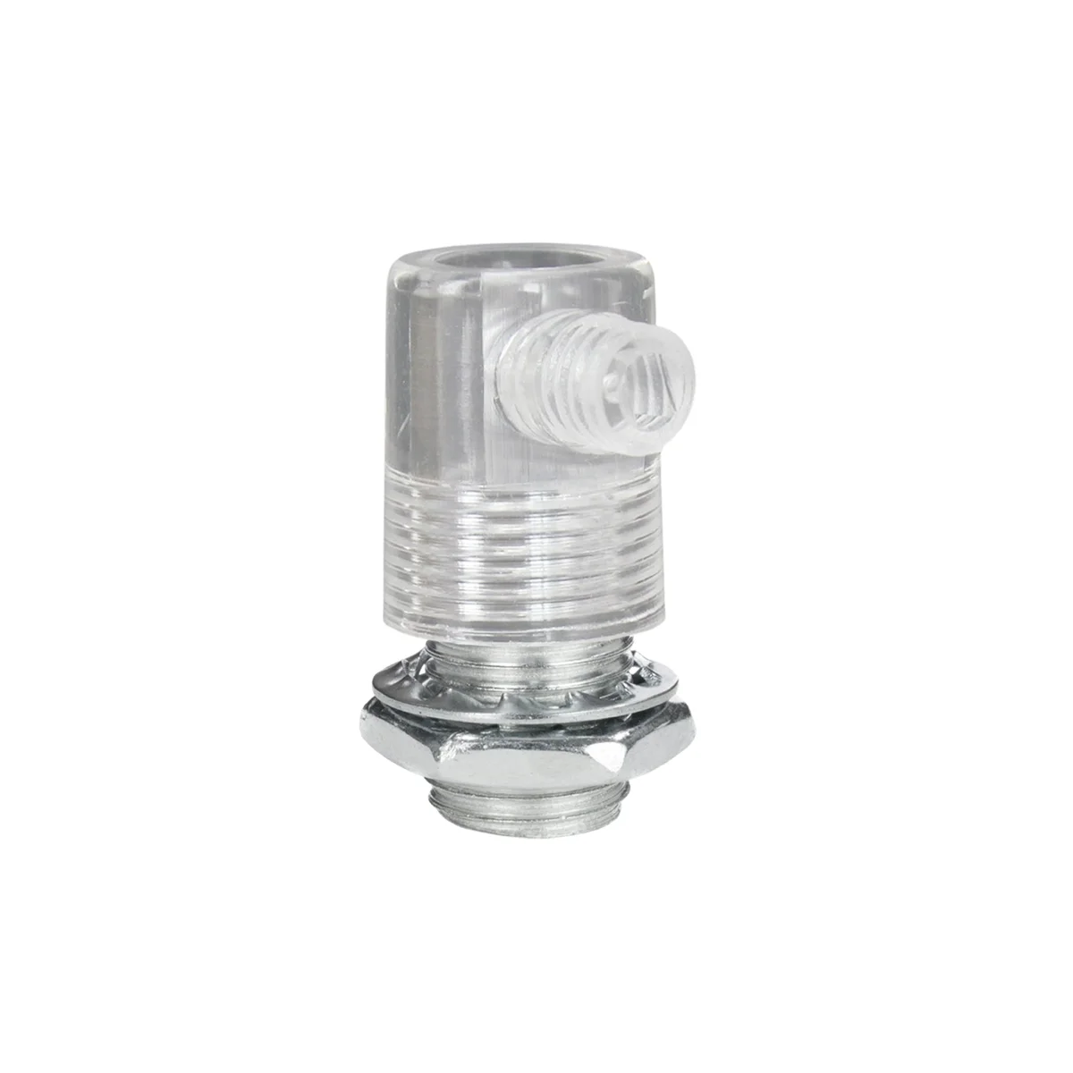 Five black M10 cord grips with side screws arranged on a white background showing threaded bases and cable entries