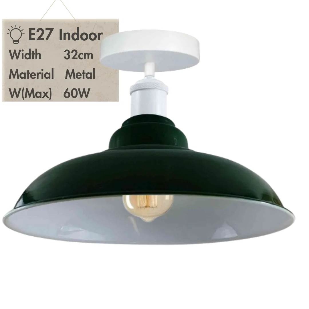 Modern metallic semi flush mount ceiling light with cone shade, ideal indoor ceiling lighting for living or dining rooms